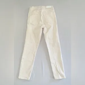RE/DONE • 90s High Rise Ankle Crop Jeans Vintage White Denim Sz 25 thumbnail 5