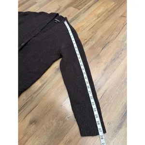 Something Navy Women's M Long Cardigan Brown Multicolor Speckled Button Front thumbnail 8