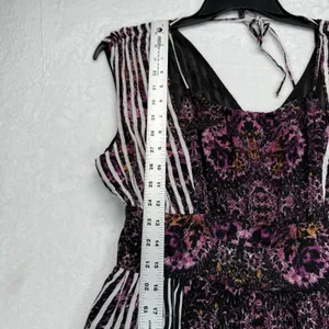 Free People Maxi Dress Size 8 Midnight Combo Striped Floral‎ Rayon Blend thumbnail 8