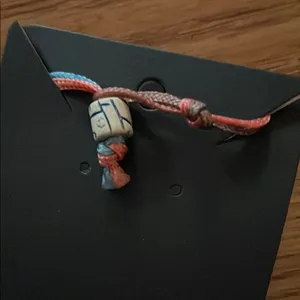 Shell Bracelet with Braided Cord White thumbnail 3