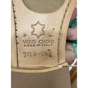 Corcione Sorrento Women's US 5 Green Suede Braided Sandal Flats Italy Summer New thumbnail 6