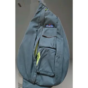 Kavu Rope Bag Canvas Strap Sling Green Crossbody Backpack Travel 4-Pocket Zip thumbnail 3
