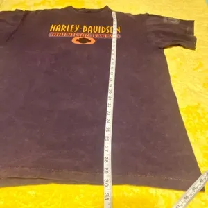 Harley Davidson Motorcycles Purple Short Sleeve T-Shirt Top thumbnail 6