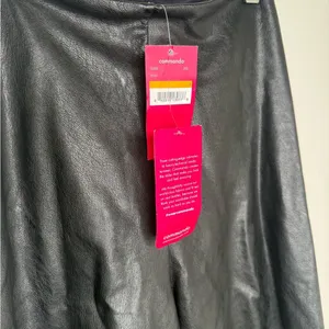 Commando Faux Leather Bike Shorts Black Women’s Small NWT High Rise Biker thumbnail 5