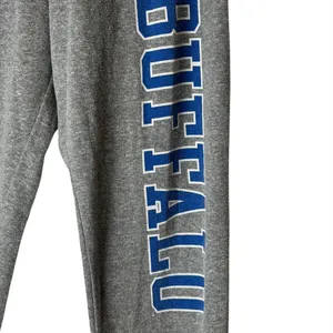 League Buffalo Sweatpants Womens Small‎ Gray Joggers Graphic Fleece Athleisure thumbnail 6
