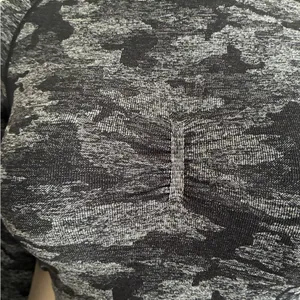 Gymshark Women's Adapt Black Camo Seamless Long Sleeve Crop Top M thumbnail 8