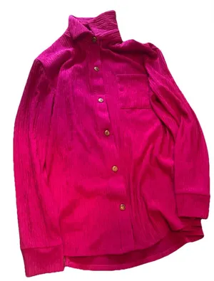 Like Love button down magenta dress shirt size small thumbnail 1