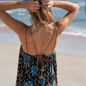 Natural Life Alice Metallic Floral Maxi Dress thumbnail 2