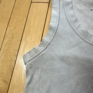 BRANDY MELVILLE Classic Tan Cream Cropped Ribbed Tank Top Shirt OS thumbnail 4