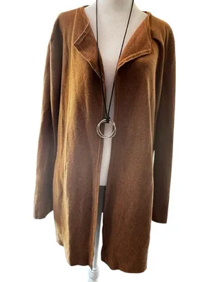 JCrew Open Front Women’s Cardigan Sz M Brown Size M thumbnail 1
