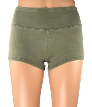 Aritzia TNA Women's Green Low Rise Activewear Fitness Yoga Gym Biker Shorts Sz S thumbnail 1