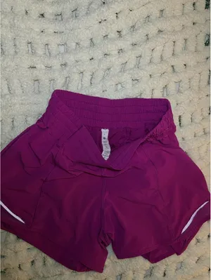 Lululemon Women's Purple and Pink Shorts thumbnail 2