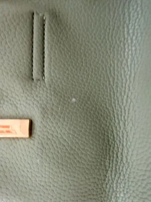 Like Dreams Sage Green and Black Faux Leather Satchel Handbag thumbnail 3