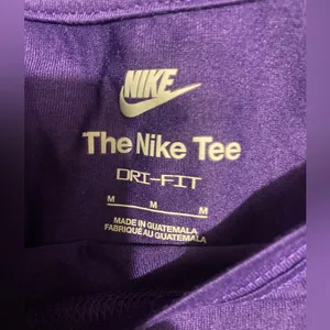 long sleeve purple dri-fit shirt thumbnail 2