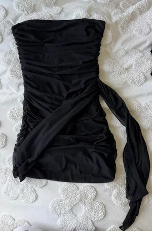 Amanda Uprichard Mini Black Sleeveless Dress thumbnail 1