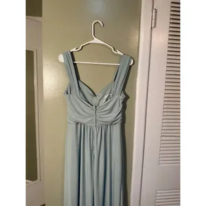 Celebrate DB Studio Womens Sz 10 Jersey Twist Knot Empire Waist Dress Dusty Sage thumbnail 7