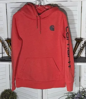 Carhartt relaxed fit hoodie sweatshirt cotton streetwear athletic activewear S thumbnail 1