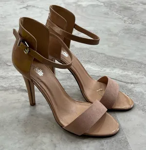 Charlotte Russe Nude Stiletto‎ Sandals Heels Size 9 thumbnail 1