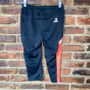 New Balance Black Coral Orange Capri Accelerate Tights Women's Size Small thumbnail 5