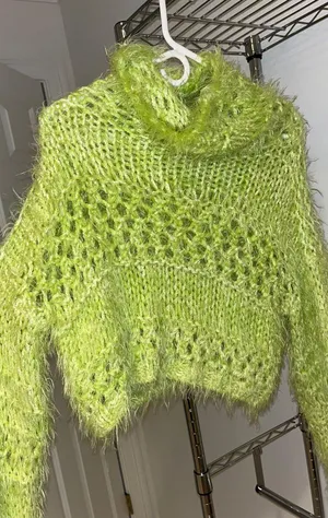 Free People Lime Green  Sweater thumbnail 3