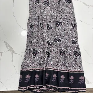 Natural Life Dress Size Medium Maxi Spaghetti Strap Lightweight Purple Floral thumbnail 9