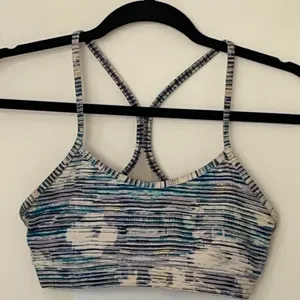 Lululemon Flow Y Multicolored Sports Bra 4 Activewear Workout thumbnail 1