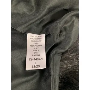 Ellos Women's Black Faux Fur Coat thumbnail 5