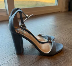 Lulus Denim Blue Heels thumbnail 1