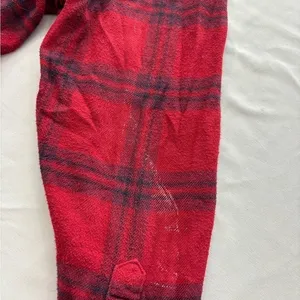 Madewell Red Plaid Flannel Button Down Shirt Cotton Long‎ Sleeve Size L thumbnail 7