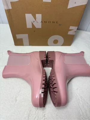 PLANONE Pink‎ Chelsea-Style Waterproof Ankle Rain Boots Size 6 thumbnail 6