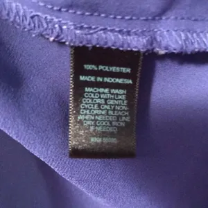 NWOT. Express roll up dark blue button down blouse thumbnail 6