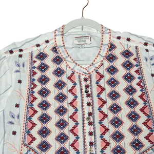 Johnny Was Workshop Vintage Style Embroidered Tunic thumbnail 3