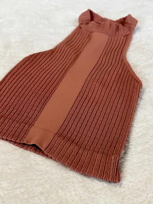 Intimately Free People Burnt Orange Halter Tank Top XS/S thumbnail 2