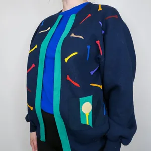 Russell Athletic Vintage 90s Handmade Original Golf Cardigan Sweatshirt thumbnail 3
