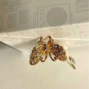 NWT Butterfly crystal ring Gold thumbnail 2