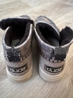 Hey Dude Helis Leo Nut Furry Leopard Booties Slip On 8 Sparkle thumbnail 6