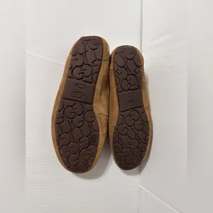 UGG SN 1106878 Ansley brown suede sheepskin-lined slippers women size 9 thumbnail 8