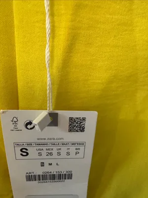 Zara V-Neck Yellow Ruched Midi Dress thumbnail 5