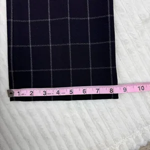 Express Editor women’s size 6R dress pants black with white plaid thumbnail 9