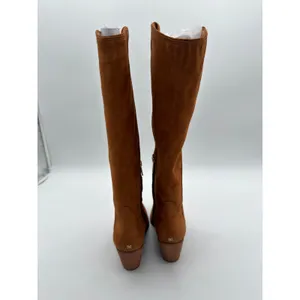 Sam Edelman Wyatt KneeHigh Frontier Brown Suede 8 WideCalf Cowgirl Western Boots thumbnail 5