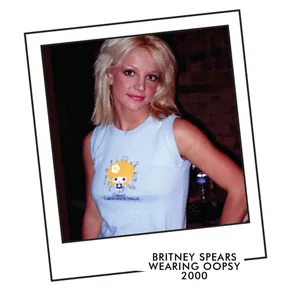 Oopsy Daisy Vintage Y2K 2000’s Black Warning! Out Of Control Tee thumbnail 2