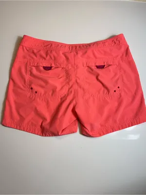Title Nine Nimblene Coral Stretch Hiking Athletic Shorts Zip Pocket‎ Size12 thumbnail 2