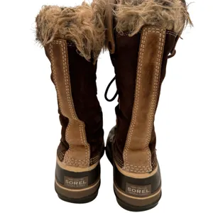 Sorel Women's Brown Leather Joan of Arctic Waterproof Snow Boots Size 5 thumbnail 5