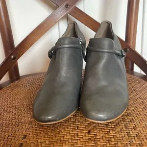 Ecco Nephi buckle leather bootie grey thumbnail 3