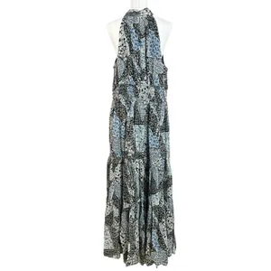 Anthropologie The Somerset Chiffon Maxi Dress in Black Floral Size XL NWT thumbnail 9