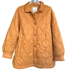 Madewell‎ Plus Airpuff Burnt Orange Shirt-Jacket Sz 1X thumbnail 1