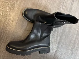 Gothic Black shoe boots Sarto Sz.11 thumbnail 1