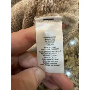 525 america sweater WILLOW: OMBRE SEQUIN CROP CARDIGAN Size XS Beige Cream thumbnail 8