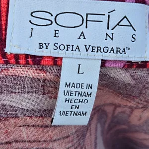 Sofia Jeans by Sofia Vergara linen shorts & Shirt Set L thumbnail 11