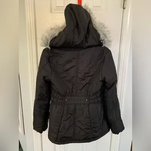 Black Weather Tamer Coat, Size Small thumbnail 2